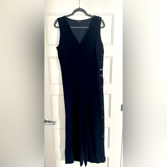 Navy blue jumpsuit with buttons on side - Picture 1 of 1